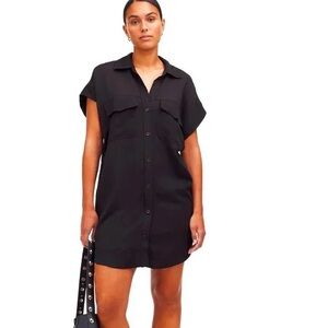 Express Black Shirt Dress